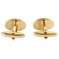 thumbnail image 4 of David Van Hagen Oval Ruby Cufflinks - Gold, 4 of 4