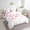 Pink M, variant on Erosebridal Girly Fairly Bedding Full Size, Romantic Initial D Bed in a Bag Full size, Kawaii Pink Bowknot, Reversible 7pcs