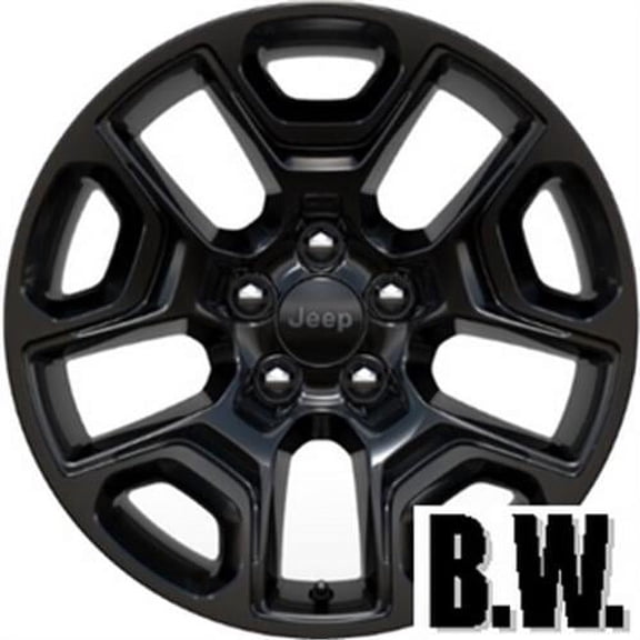 17x7.5 in Wheel for Jeep CHEROKEE 2019-2022 BLACK Reconditioned Alloy Rim