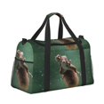 thumbnail image 2 of Balery Squirrel Bolsa de Gimnasio para Mujeres, Bolsa de Viaje con Bolsillo Húmedo, Bolsa de Fin de Semana para Mujeres, Bolsa de Viaje Resistente al Agua, 2 of 7