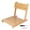 Wood Color, variant on Japanese Floor Tatami Chair with Smoothly Polished Tilt Backrest Legless Meditation Seating for Living Room Bay Window 19.7 x 17.0 x 15.7 Inches / 50 x 43 x 40 cm