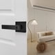 thumbnail image 4 of 2X Manija de Puerta, Perillas de Puerta Interior Sin Llave, Cerraduras de Palanca de Privacidad para Dormitorio y Baño, Manijas de Puerta Modernas., 4 of 5