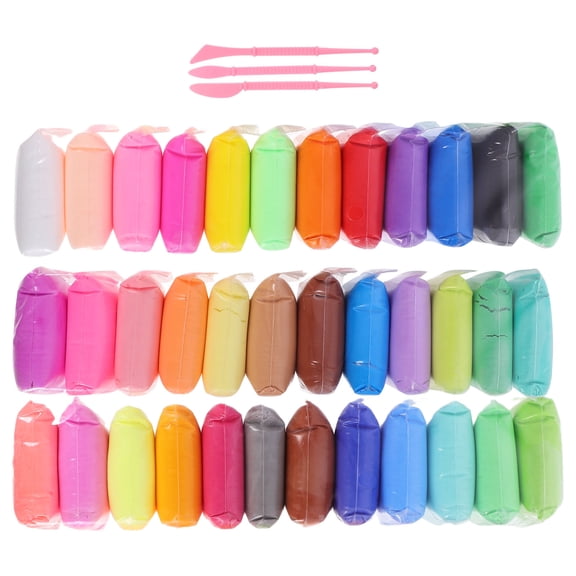 OUNONA 36Packs Modeling Clay Set Assorted Color Polymer Clay with Safe Material for Crafting