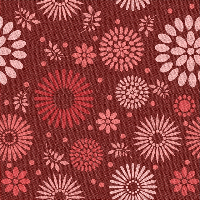 Ahgly Company Tapis d'Intérieur Lavable en Machine Carré Rouge, 8 Pieds Carré