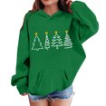thumbnail image 1 of Sudadera con capucha para niñas y niños, sudadera de manga larga con cuello redondo y estampado de moda, jersey con bolsillo, sudadera de poliéster para niñas, 1 of 8