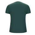 thumbnail image 5 of Short Sleeve Tops for Women Summer Trendy Plain Tshirts Crew Neck Base Tee Casual Workout Tees (L, Army Green), 5 of 5