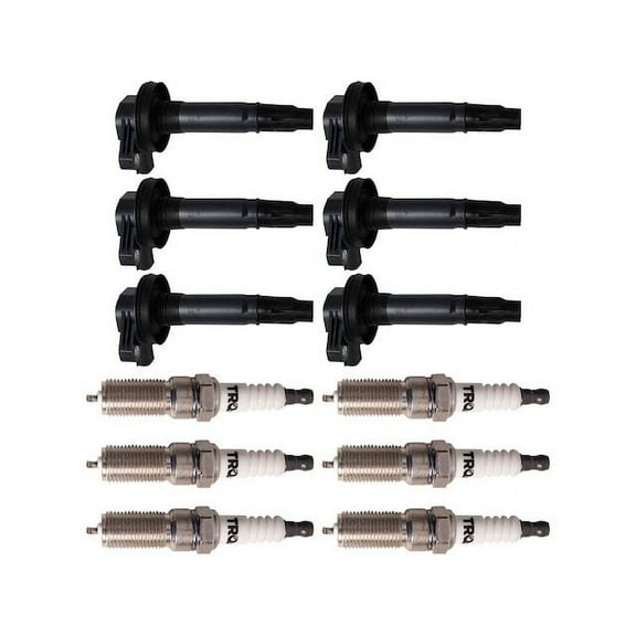Ignition Coil and Spark Plug Kit 12 Piece - Compatible with 2016 - 2019 Ford Taurus 2017 2018