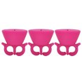 thumbnail image 1 of 3 uds Portabotellas de esmalte de uñas JAAS portátil silicona rosa, 1 of 5