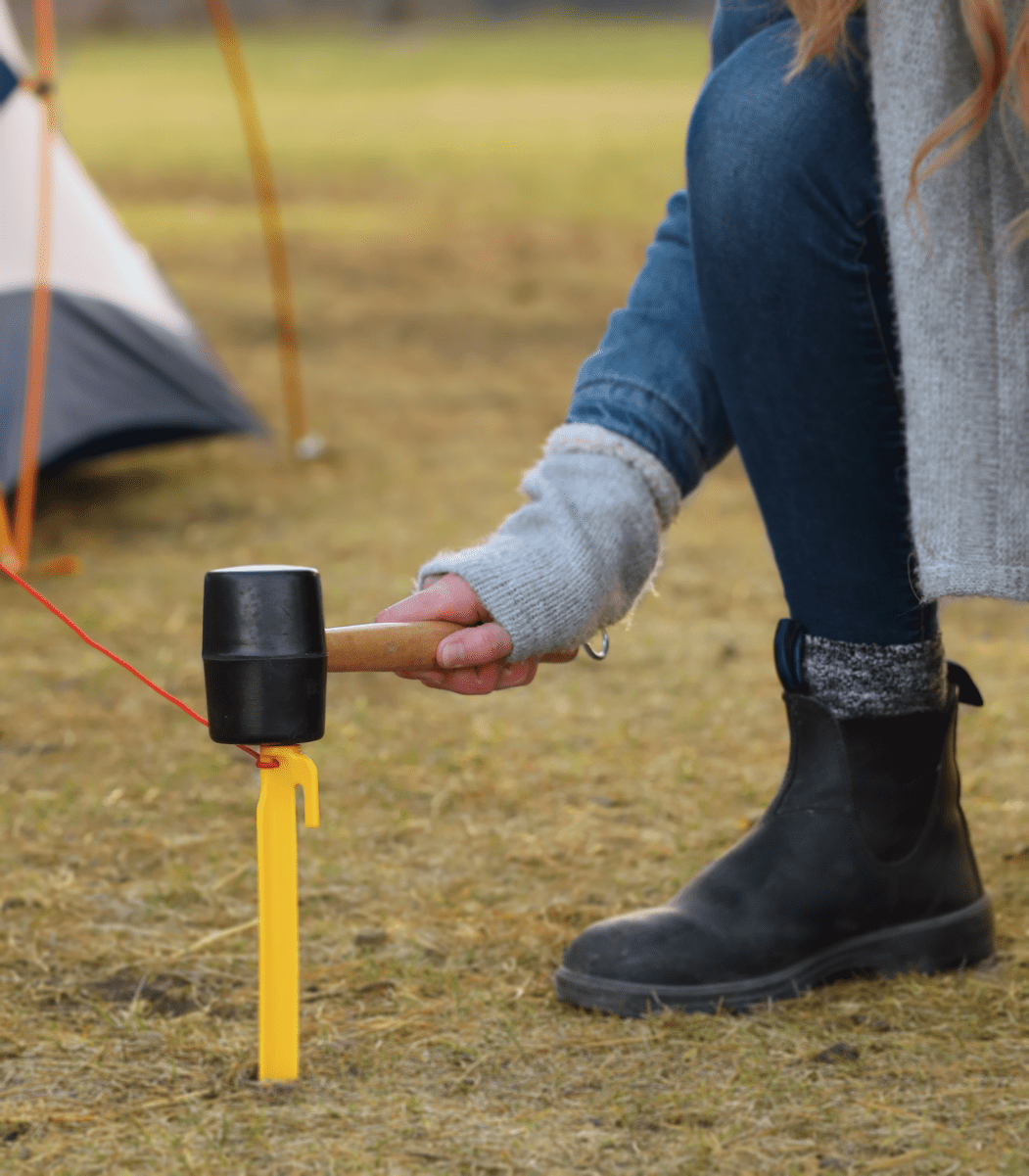 Coghlan's Rubber Mallet with Wooden Handle and Butt Hook