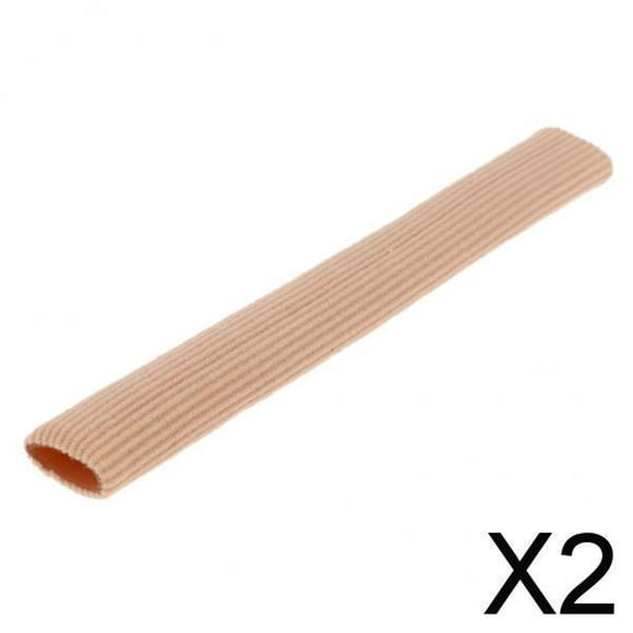 2x Tubos de Punta Abierta, Fundas Protectoras Forradas de Tela, Almohadillas para Dedos de Los Pies para Danza de Ballet 2 piezas