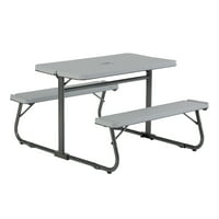 Your Zone Folding Kid’s Activity Table with Two Benches