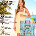 thumbnail image 3 of Mesh Beach Bag, Extra Large Beach Tote with Zipper Pocket Pool Bag for Cruise/Swim/Vacation Essentials, 3 of 8