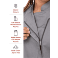 thumbnail image 3 of Chef Works Hartford Women’s Chef Coat with Cool Vent Side Panels, Lightweight Chef Jacket, XL, Gray, 3 of 6