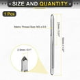 thumbnail image 2 of Uxcell Hand Plug Tap M3 x 0.6 H2 Metric Thread Taps Straight Flute Screw Tapping Threading Tool 9CrSi Alloy Tool Steel, 2 of 6
