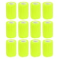 thumbnail image 1 of 12 Rollos de Cinta Adhesiva Elástica, Vendaje Elástico, Cinta de 3" x 5 Yards para Muñeca y Rodilla, Amarillo Fluorescente, 1 of 6