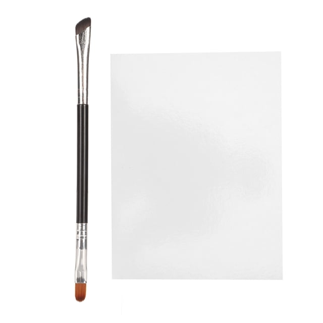 Paleta de mezcla desechable L, papel impermeable, cepillo de doble punta, pluma de pintura para dibujo de uñas