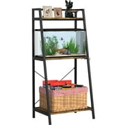 5-10 Gallon Fish Tank Stand with Plant Shelf Metal Aquarium Stand with Storage Shelf