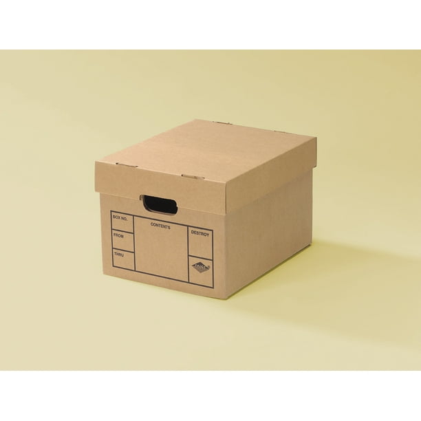 uBoxes File Moving Boxes 200 Strength, Small, 15 x 12 x 10 Inches, 6