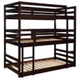 thumbnail image 4 of Coaster Sandler Transitional Twin Wood Triple Bunk Bed in Brown Finish, 4 of 4