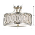 thumbnail image 6 of 285-SA Crystorama Lighting Graham - 3 Light Flush Mount-Antique Silver Finish, 6 of 8