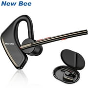 Bluetooth Headsets for Cell Phone M50 Ear-Hook Wireless Earpiece with Dual Microphone for Business/Driving/Office/Android/iPhone