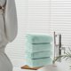thumbnail image 4 of Velvet Striped Bath Towel for Adults Home Bathing Beach Swimming Hair Drying Super Absorbent Quick Dry 70x140 cm 1-Piece, 4 of 7