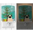 thumbnail image 2 of Merry Christmas Tree Pug Fawn Ceramic Night Light, 2 of 2