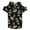 Black - bkgldortlflr, variant on Hippie Rose Womens Cold-Shoulder Printed Pullover Blouse, Black, Juniors, Medium