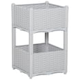 thumbnail image 6 of GVN Planter Garden Boxes Outdoor,2-Piece Raised Garden Bed with Legs, Gray, 6 of 11