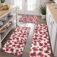 thumbnail image 2 of Pioneer Flower Floral Print Pattern Kitchen Rugs Sets Of 3,Kitchen Runner Rugs Non Skid Washable,Decorative Kitchen Floor Mats for Kitchen,Sink,Laundry,17"x30"+ 17"x47" + 17"x59", 2 of 6