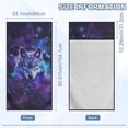 thumbnail image 7 of XYZCANDO Wolf Seat Cover Towel Galaxy Sweatproof Yoga Towels Blanket for Gym Running Athletes Fitness Workout Non Slip Backing Sweatproof Cushion Protector with Storage Bag, 7 of 7