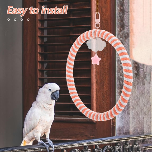 WRISTBIQUE Bird Cage Swing for Parakeets, Multi-Perch Play Swing for Birds, 1 Piece