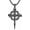 Black, variant on Nail Cross Necklace 925 Sterling Silver/18K Gold Plated/Black Christian Cross Pendant Jewelry for Men Women, with Stainless Steel Chain 22+2 Inch