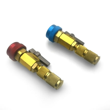 

Suzicca 2pcs Air Conditioning R134A Valve Core Quick Remover Installer High Low Pressure Tool