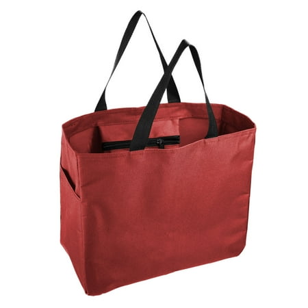 Tote Bags for Everyday Use - Sturdy Reusable Tote Bags - by Mato and Hash - Red CA2950