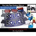 thumbnail image 6 of The Toy Restore Black & Blue Police Cop Car Door 911 Light Replacement Stickers Spare Decals Fits Little Tikes Custom Cozy Coupe, 6 of 9