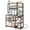 Grey, variant on Amadwell 39.4" Large Bakers Rack, 6-Tier Microwave Stand with Power Outlets, Kitchen Shelf with Wire Basket
