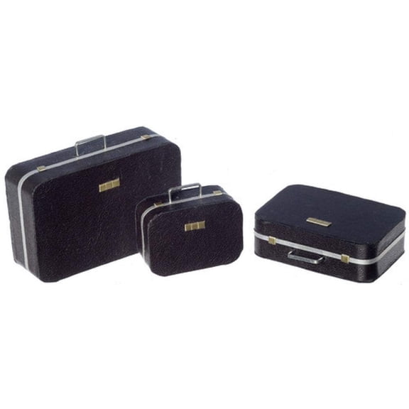 Dollhouse Miniature Three Leather Suitcases