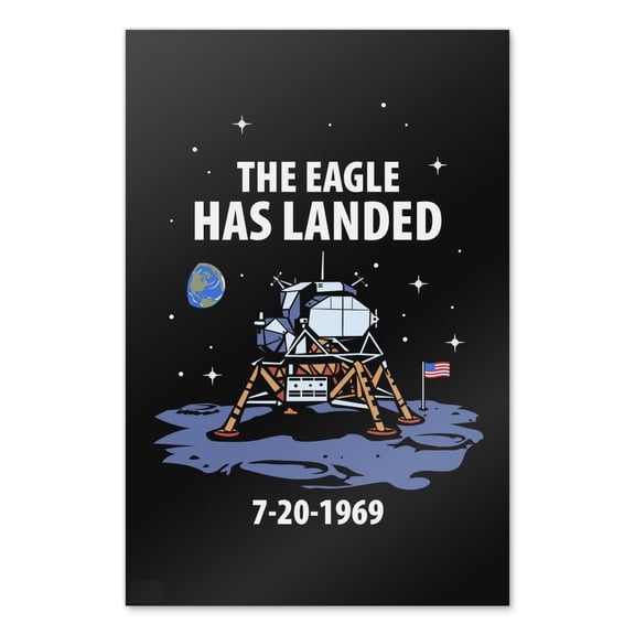NASA Apollo 11 The Eagle Has Landed Moon Landing Home Business Office Sign