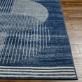 thumbnail image 4 of Mark&Day Area Rugs, 8ft Round Lakin Modern Ink Blue Area Rug, Blue Beige Carpet for Living Room, Bedroom or Kitchen (7'10" Round), 4 of 5