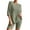 Green, variant on Maean 2 Piece Sets for Women Knit Cotton Lounge Short Sleeve Crew Neck Tops and Elastic Waist Shorts Tracksuit