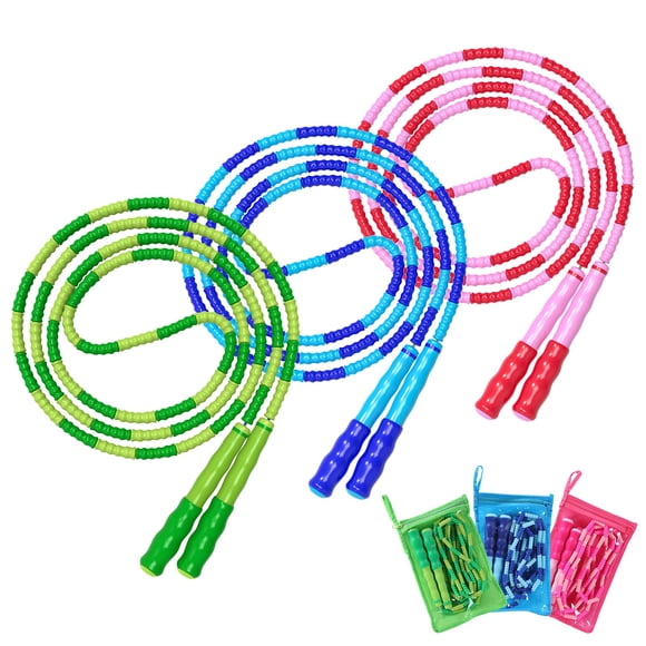 Jump Rope Leeboom, longitud ajustable, sin enredos, paquete de 3