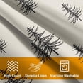 thumbnail image 6 of Christmas Tree Pillow Covers 18x18 Set of 2 Black Xmas Vintage Winter Print Decorative Outdoor Linen Zipper Throw Pillows Cases Cushion Cover Rustic Holiday Decoration Farmhouse Sofa Couch Bed Decor, 6 of 6
