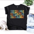 thumbnail image 3 of Threenager Groovy Adorable 3rd Birthday Shirt for Infant Baby Toddler Girls and Boys Third Birthday Outfit Chill Shirt 3T, 3 of 5