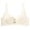 Khaki, variant on Womens Bras Solid Thin Strap Push up Back Closure Breathable Fixed Cups Lift Open Back Brassiere