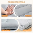 thumbnail image 4 of EDX Japanese Floor Futon Mattress Toppers, Foldable Tatami Mat, Thick Sleeping Mattress Pad with Storage Bag & Dust Cover, Gray, Queen, 4 of 7