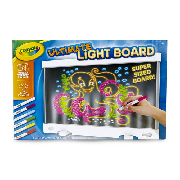 Crayola Ultimate Light Board Drawing Tablet Coloring Set, Light-Up Toys for Kids, Beginner Child