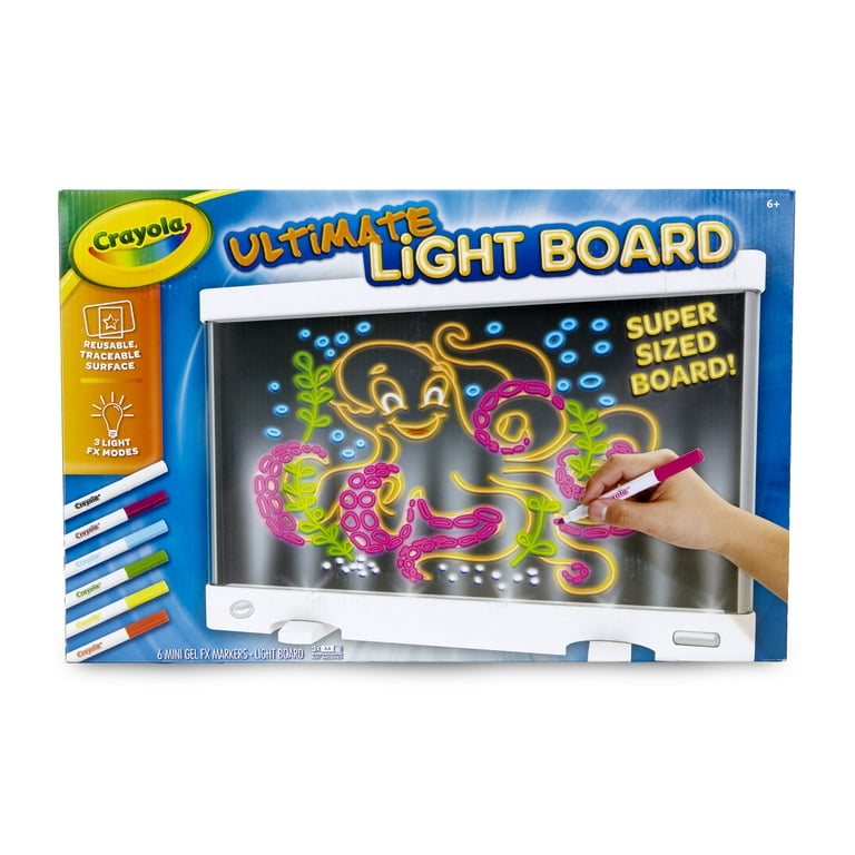 Crayola Ultimate Light Board Drawing Tablet, Glow Trace Pad Kit