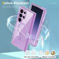 thumbnail image 6 of Dteck for Samsung Galaxy S25 Ultra Case, S25 Ultra Magnetic Case Compatible with MagSafe Wireless Charging, Rugged Shockproof Protective Cover for Women Men 2025,Light Purple, 6 of 7