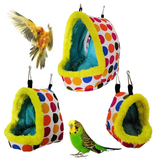 Fiudx Casa Nido para Pájaros, Acogedora Cueva Colgante para Periquitos, Cálido Refugio Invernal, Decoración para Animales Pequeños, Lugar Seguro para Dormir, Diseño de Jaula con Clip, Santuario para